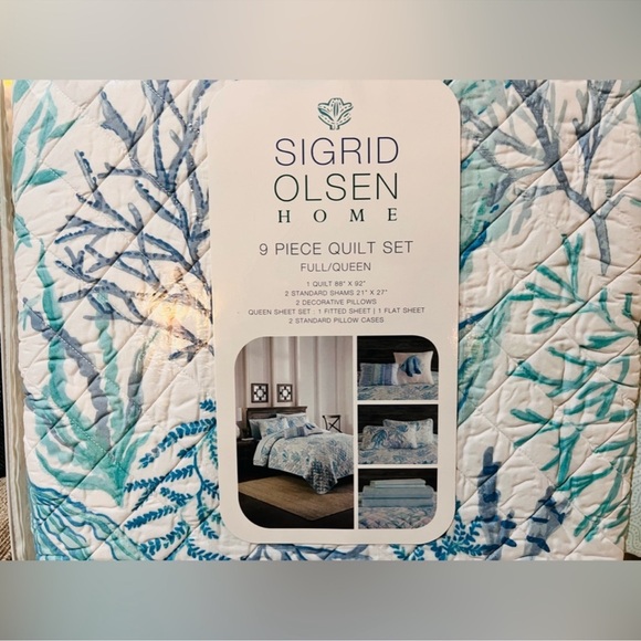 🎉LAST PIECE 🎉SIGRID OLSEN 9pc Coastal Quilt Set - Picture 5 of 8